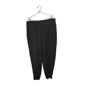Athleta Coaster Luxe High Rise Jogger Pants Women's XL Black Soft Cozy